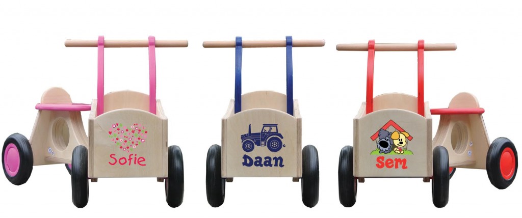 Colors houten bakfiets – KiDDoWz: voor kinderen en (groot)ouders